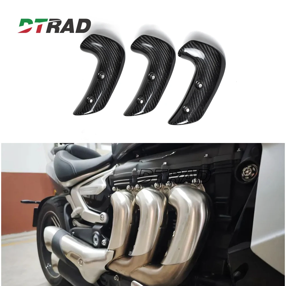 

Exhaust Heat Shield Cover Carbon Fiber For Triumph Rocket III Rocket3 2020-2025 Motorcycle Parts Kits