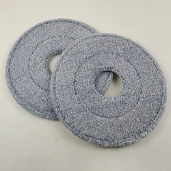 24cm Round MOP Head Cloth Spin Wring for Cleaning Floors Pad Home Replacement Universal Accessories 360 Rotating Barrel Towels