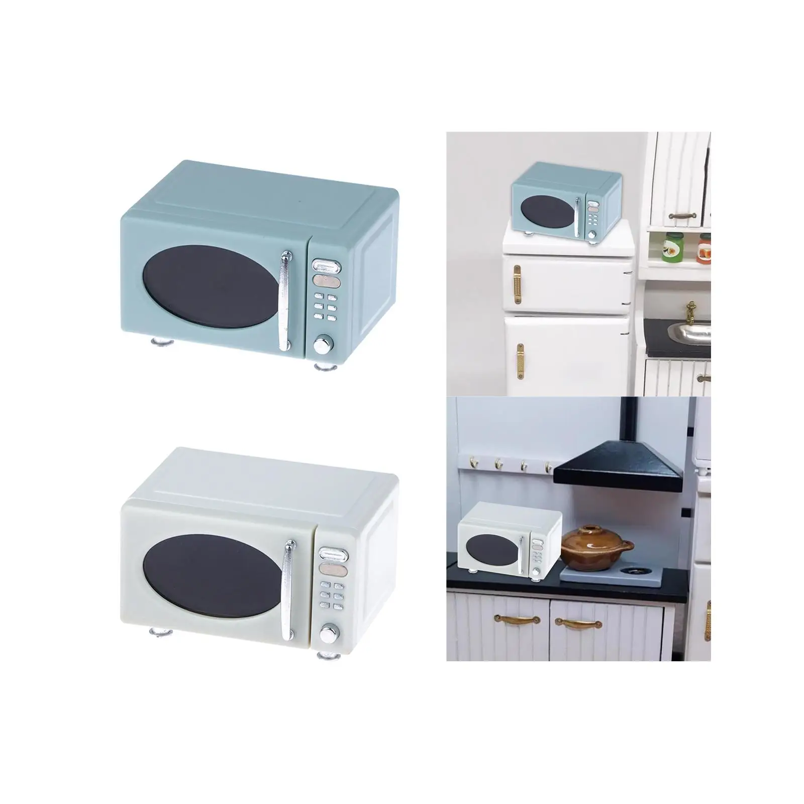 

Miniature Microwave Kitchen Furniture Appliance for Micro Landscape Birthday