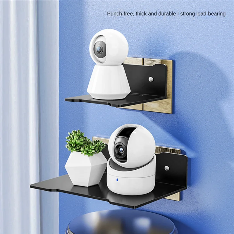 B68A Wall Shelf Holder Floating Shelf Stand Wall Mount Storage Rack For TV Projector Speaker Camera Router Durable , Large