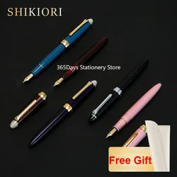 일본 선원 SHIKIOR Iraurita 파인 펜촉 만년필, 달 밤 별 쓰기 펜, 사무실 부드러운 문구 선물, 11-0500