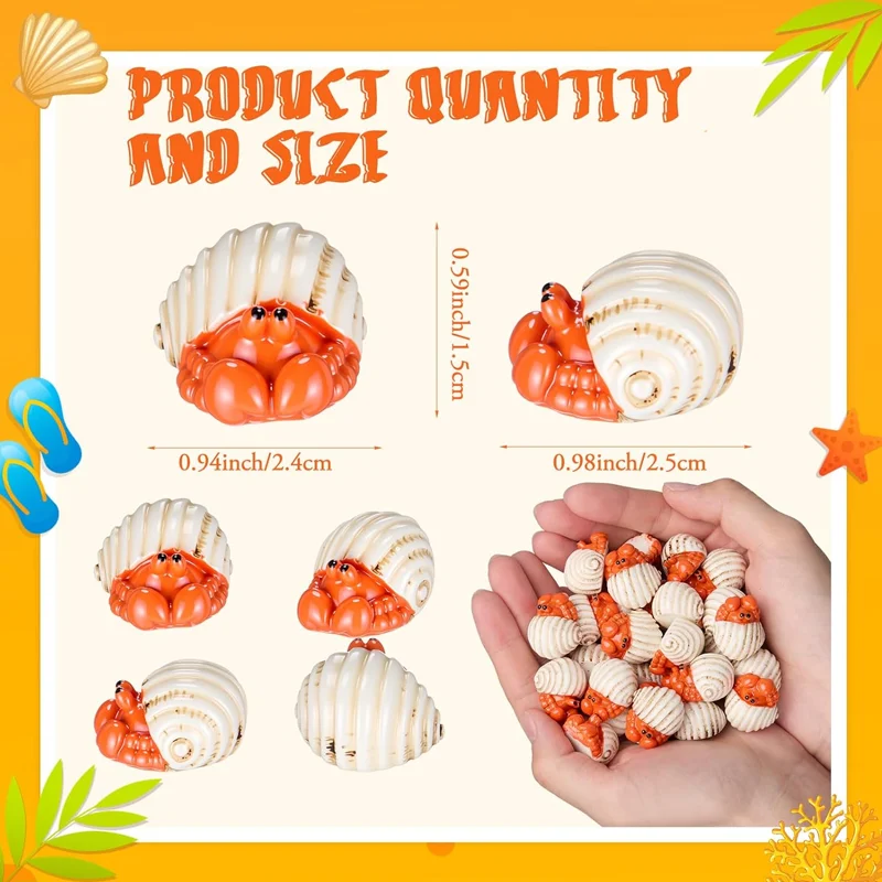 10 figurines mini crabe ermite - Resin Art Beach avis et prix