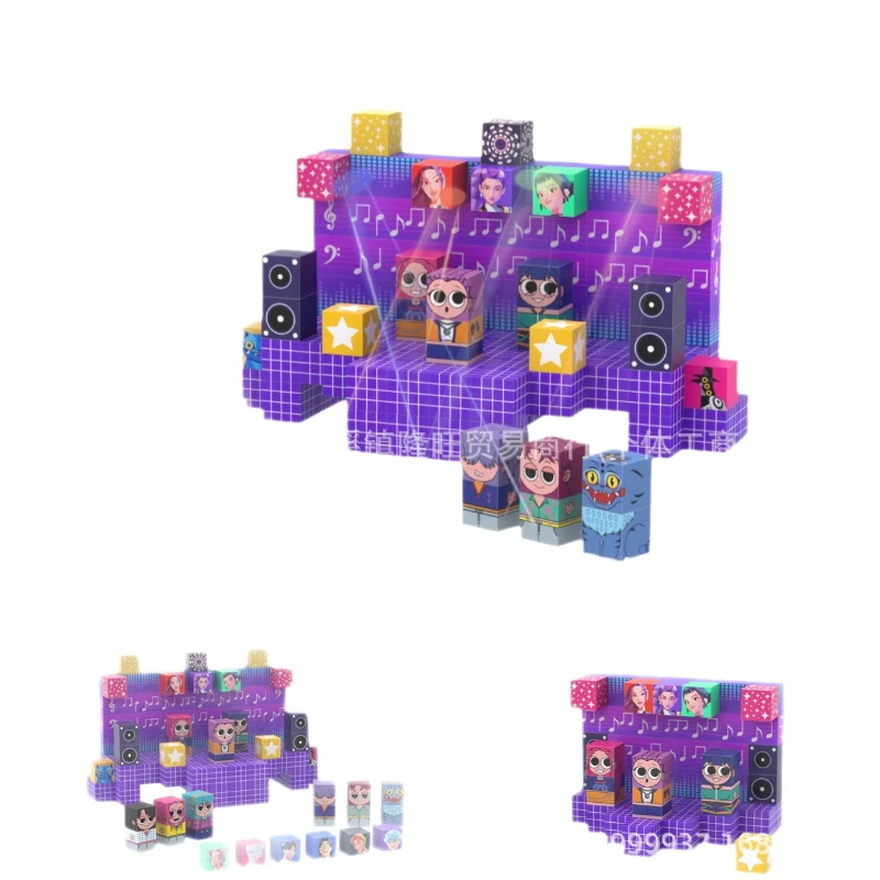 150개/세트 스쿼드 자석 블록 장난감 자석 블록 조립 교육용 장난감 소년 소녀용, 선물