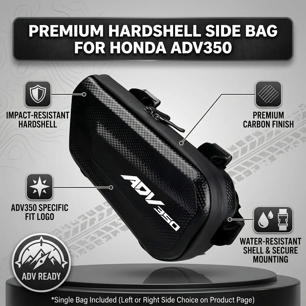 Easy To Clean Large Capacity EVA Motorcycle Saddle Bag Tool Bag With LOGO For Honda ADV350 ADV 350 2021 2022 2023 ADV350