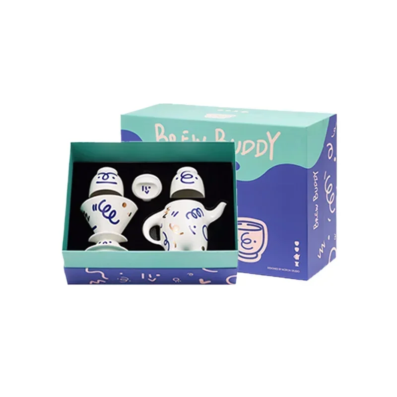 Coffeware Set Ceramics Tea Set Teapot Tea Separation Coffee Cup Gift Box Birthday Present