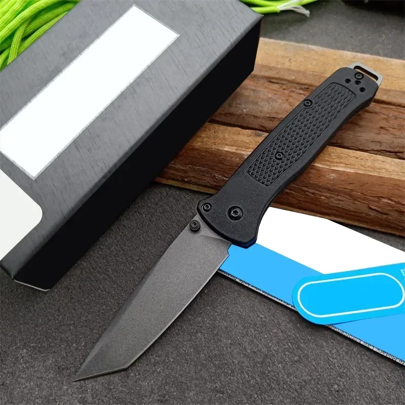 537 Bailout BM Knife Self Defense Pocket Knives Outdoor EDC Survival Flipper Folding Knife Camping Hunting Tool Nylon Handle