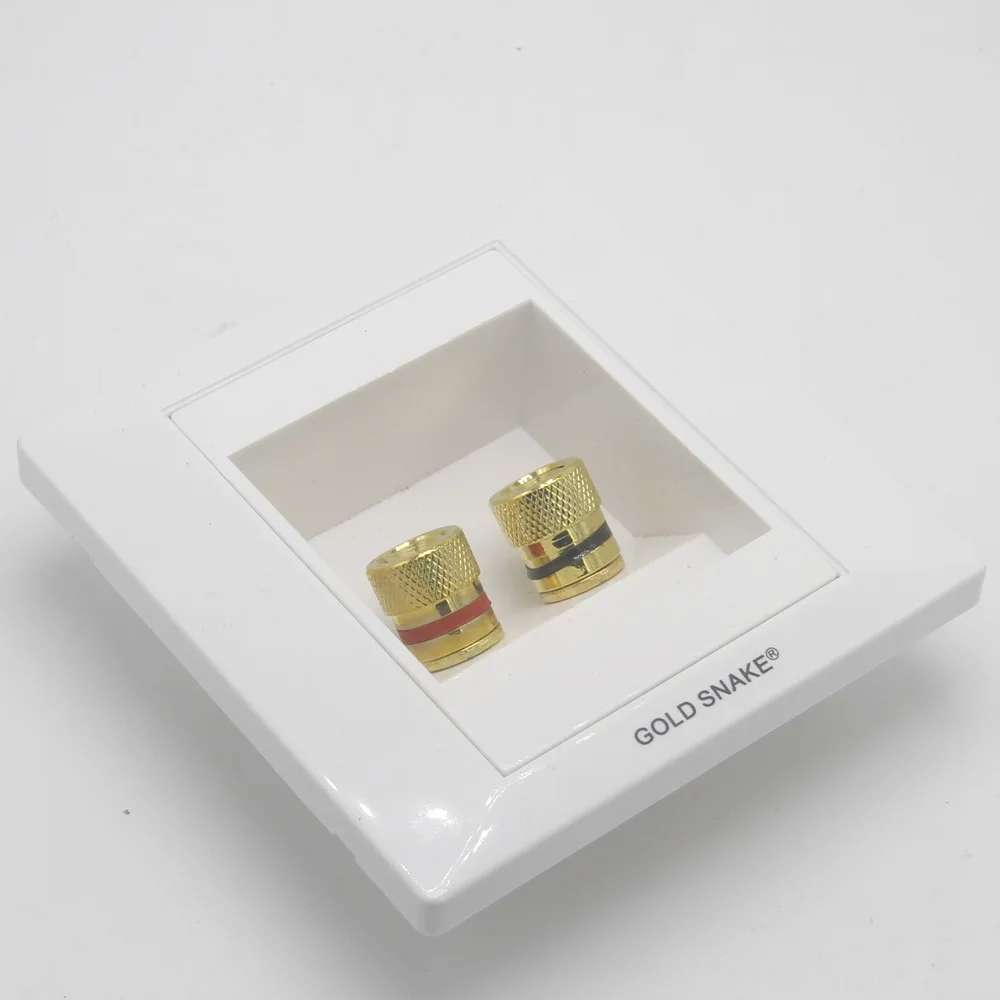 Two Position Speaker Panel 4mm Banana Socket Gold Plated Terminal Speaker Box Audio Panel Socket Outlet