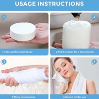 5/10Pcs Disposable Bath Towel Individually Packaged Compressed Bath Towel Home Camping Travel Cleaning Towels 5