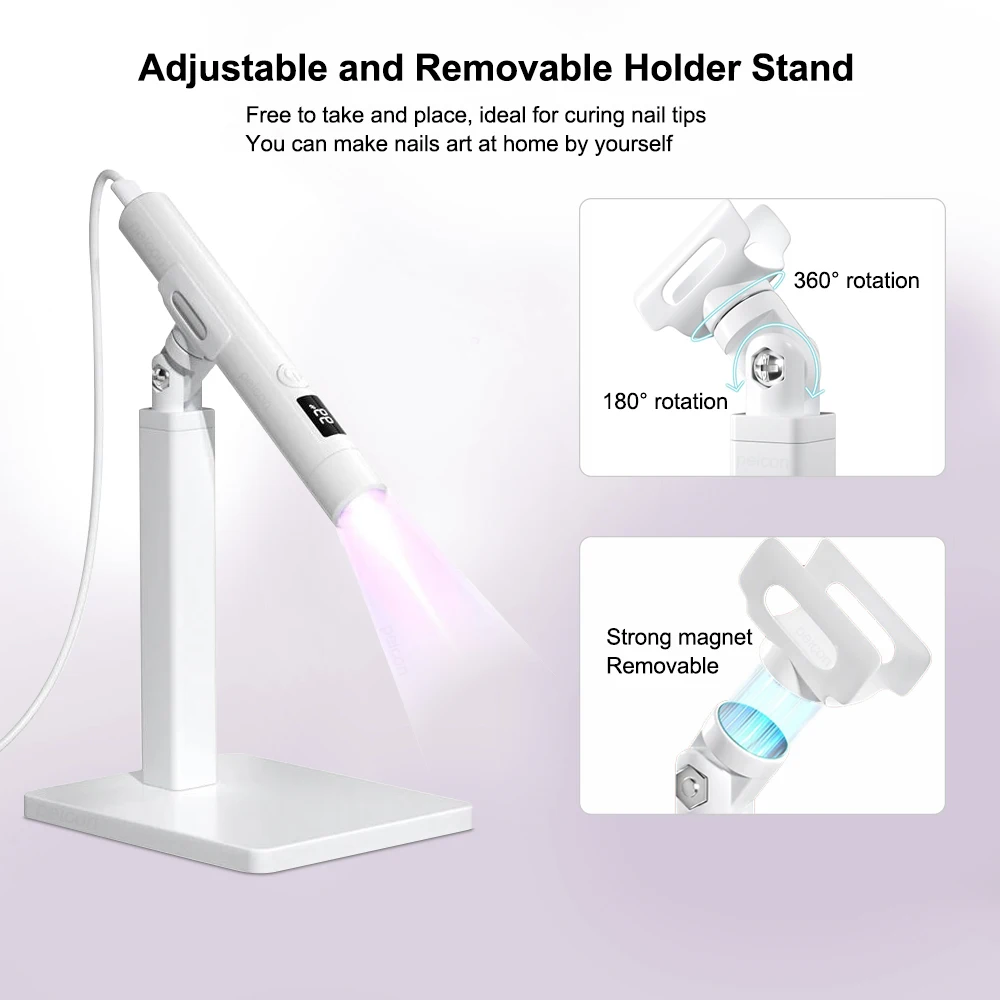 UV LED Nagellampe Mini UV Nagellampe für Maniküre Tragbarer Nageltrockner Standlampe Professionelles UV-Mini-Nägel-Trocknungslicht – Detail 7
