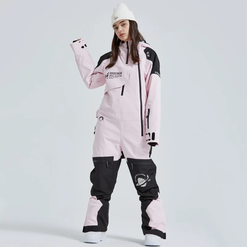 New 2025 One-Piece Ski Suit Women Men Outdoor Snowboard Jacket Warm Set Wind Proof Waterproof Winter Skiing Clothing Overalls