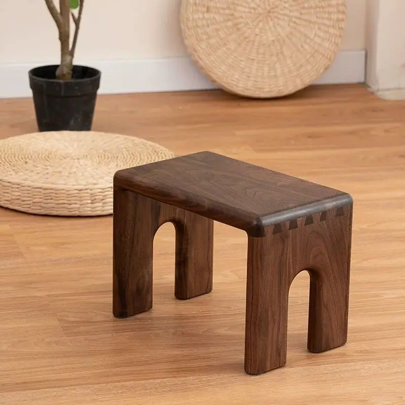 Small Stool Household Shoe Changing Square Stool Low Chair Creative Small Stool Small Living Room Solid Wood