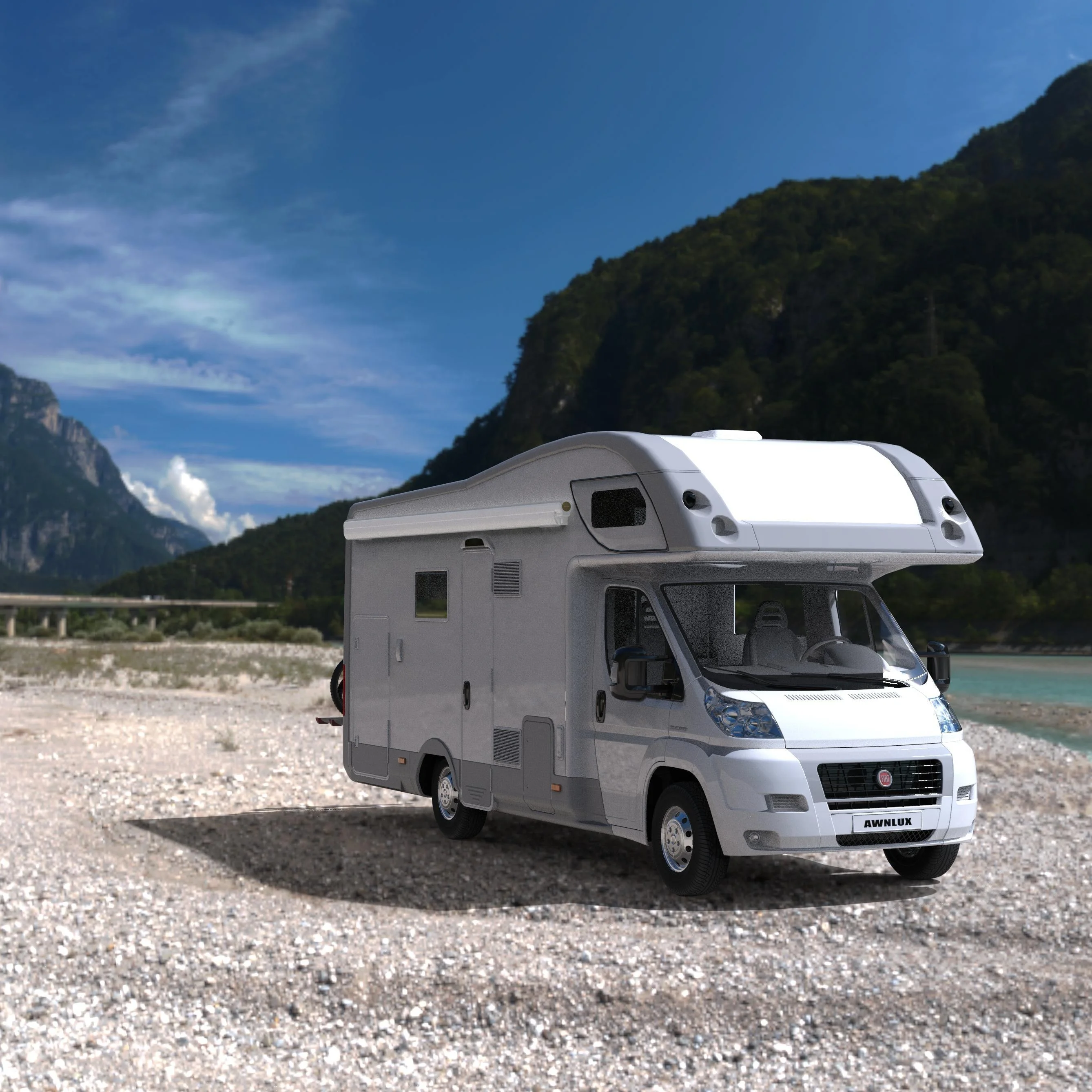 STLF Awnlux Factory مقاوم للماء كهربائي كامل كاسيت قافلة شاحنة تخييم متنقل RV مظلة جانبية للمقطورة #4