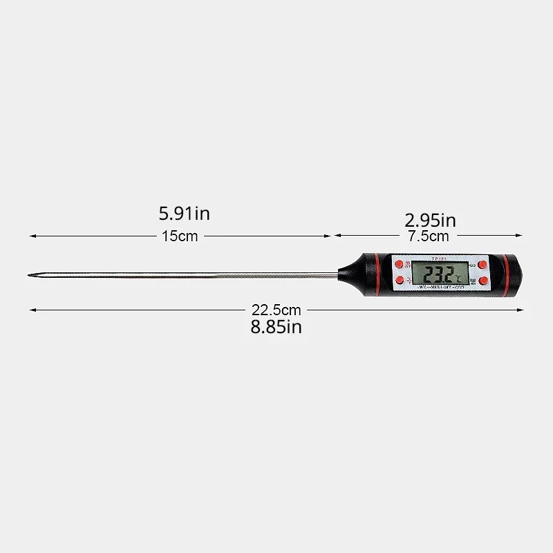Kitchen Food Baking Digital Thermometer Electronic Probe Type Digital Display Liquid Grill Thermometer Hydrometer Mijia Infrared