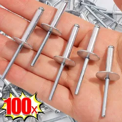 Wholesale Large Flange Blind Rivets Aluminum Pop Blind Rivet Assortment Kit Screw Nails Duct Boat Rivet Fastener Home Hardware