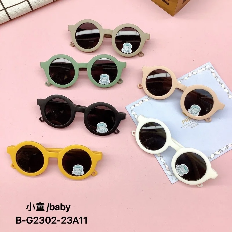 Fashion silicone polarized children's sunglasses UV resistant children's sunglasses Eye protection Sunvisor trend