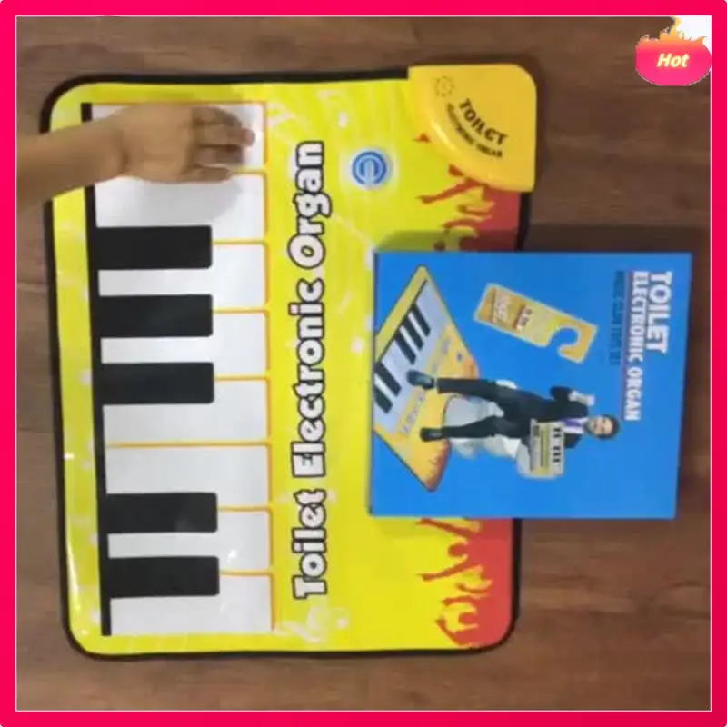 

Мультихудожественный ковер для ванной комнаты со звуком фортепиано, привлекательный напольный коврик со звуком фортепиано, набор электронных музыкальных ковров для туалета