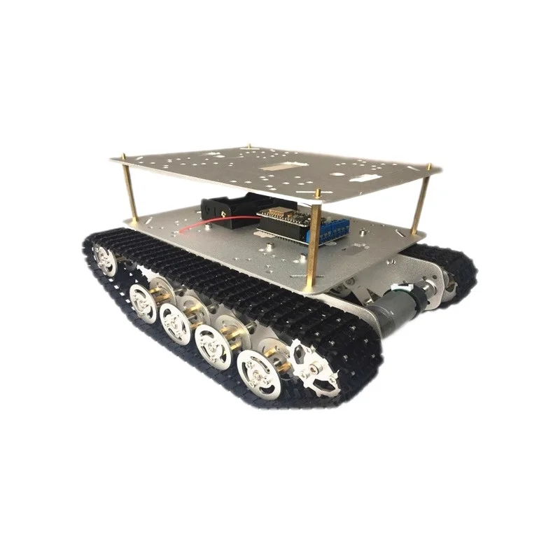 

TS100 shock-absorbing metal chassis suspension tracked vehicle obstacle crossing robot car