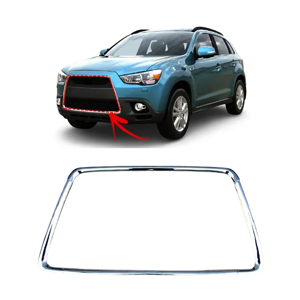 4 Pcs Chrome Grille For ASX Rvr 2010-2012 Bumper Net For asx GA00 Front Bumper Radiator Nets 6400c962 6400c963