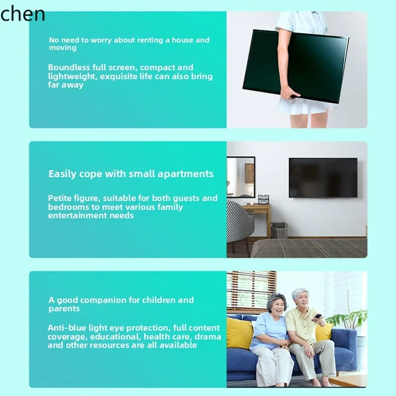 HTT32 pollici ad alta definizione rete intelligente macchina pubblicitaria da parete monitor di monitoraggio camera da letto piccola TV LCD