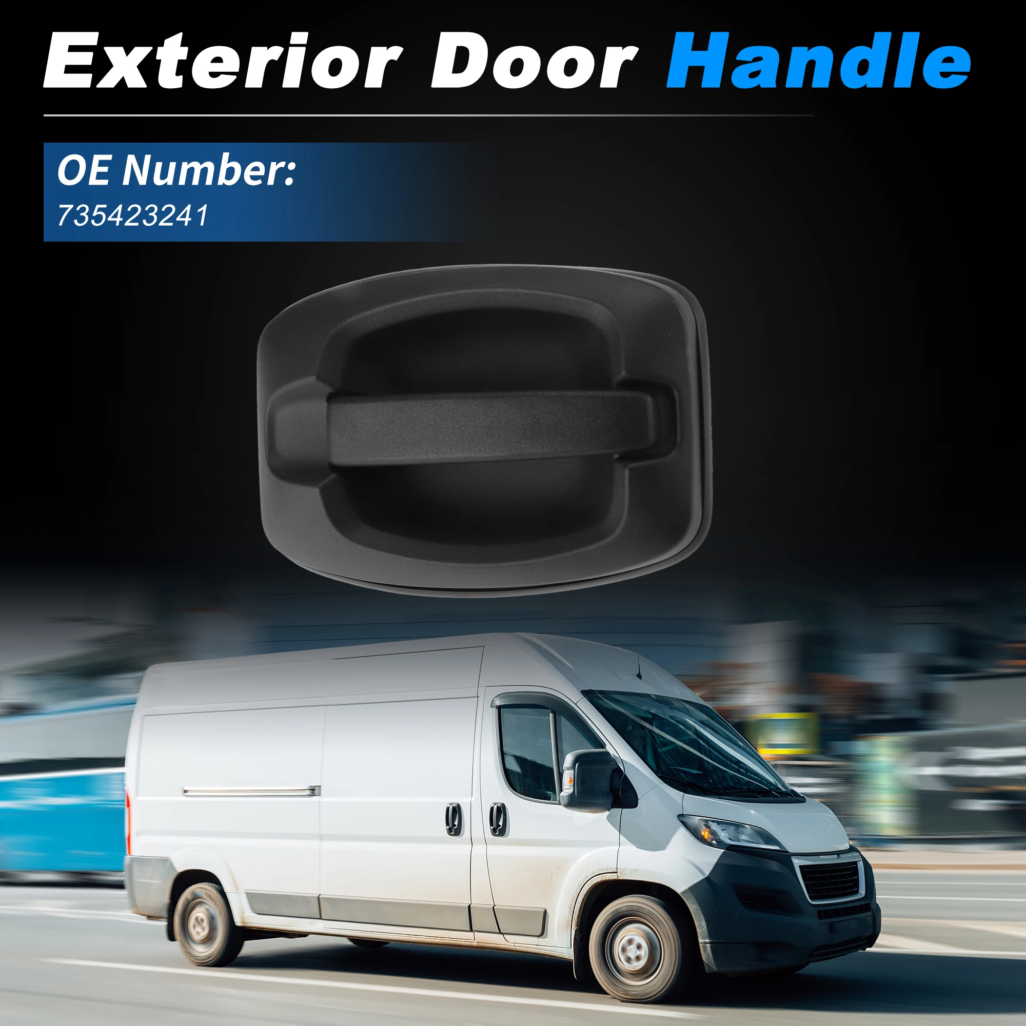 

Наружная дверная ручка UXCELL №735423241 для Peugeot Boxer Plataforma/Chasis 2.2L-3.0L 2006-2025, 1 шт.