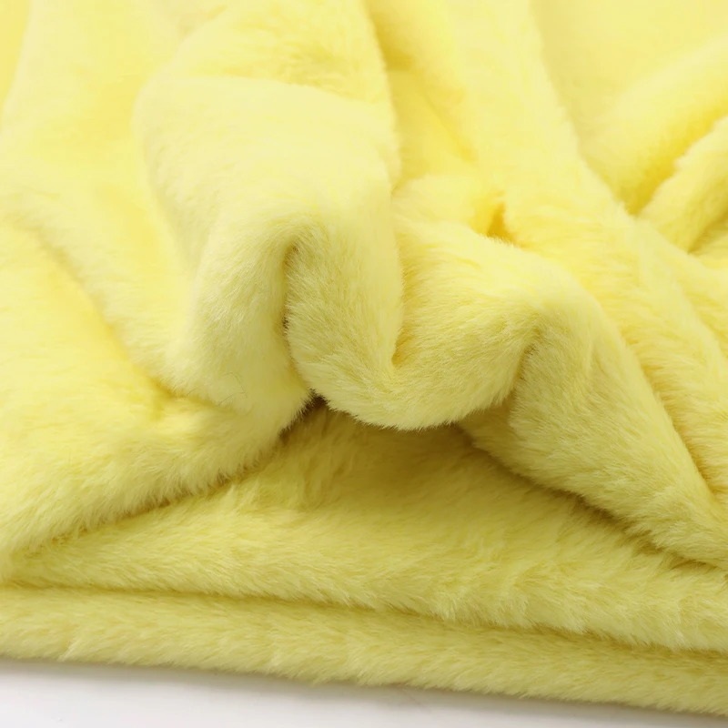 High quality Imitation Rabbit Fur Fabric Soft Short Plush For Plush Toys Fabric Scarf, Doll Background Display Cloth 50x50cm/1m