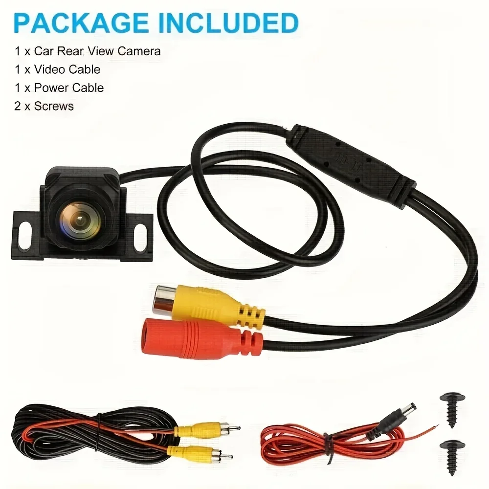Universal HD Night Vision Rear View Backup Camera - Easy Installation for Pickup Trucks & SUVs, Safe Reversing Parking