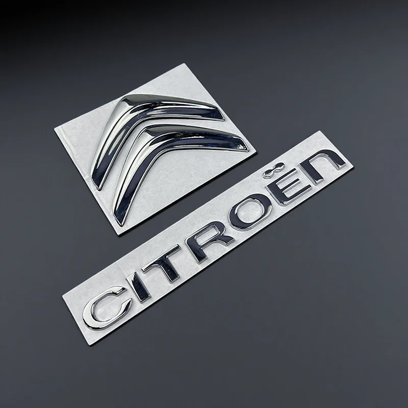 Metal Car Front Rear Emblem Badge Citroen C4 C3 C5 C1 DS3 DS5 DS4, Jumper Xsara C-Elysee Picasso Sega C-quatre, Refit Sticke view 4