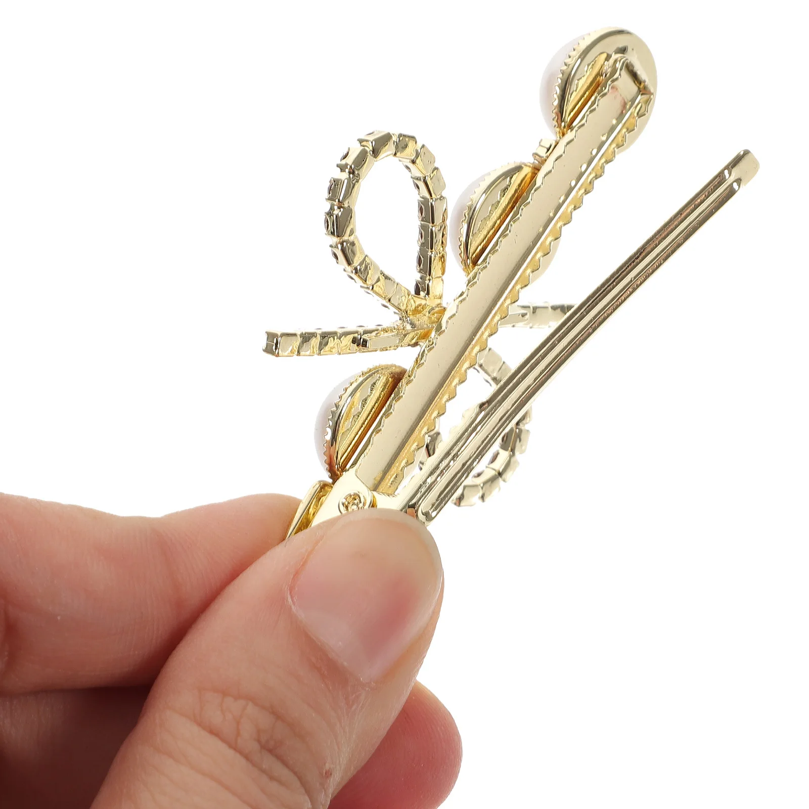 

Pearl Hair Clip Shiny Rhinestone Hairpin Elegant Barrette for Wedding Birthday Party Women Girls Hair Accessories