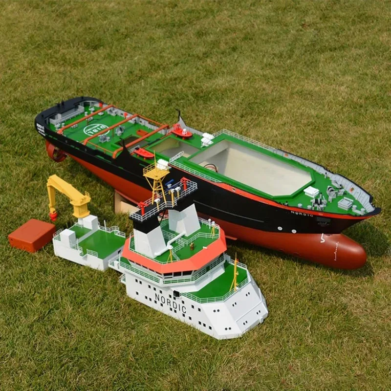104cm RC救助タグボート 1/75 RCボートシミュレーションモデル デュアルモーター横推進システム搭載 ラジコンボートモデル おもちゃ