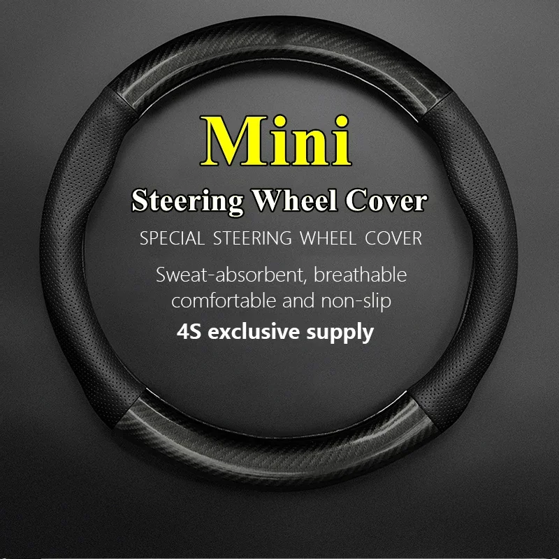 No Smell Thin Car Steering Wheel Cover For MINI Clubman 1.6L Cooper S Fun Excitement Cheer One Hampton 2007 2008 2010 2011 2012