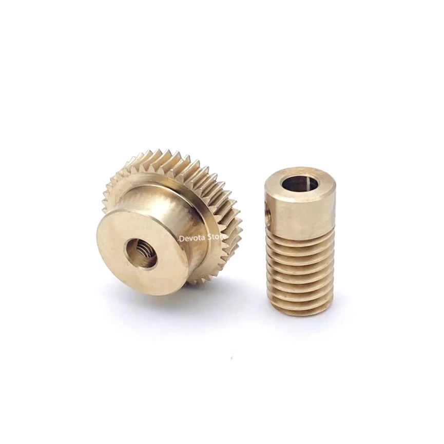 Precision 1:60 0.5M 20T 30T 40T 50T 60T Copper Worm reducer turbine 065/151 4/5/6mm Bore diameter
