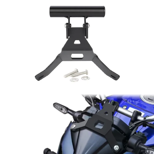 Imagen 1 del producto Ajuste para YAMAHA MT03 MT-03 MT 03 2022 2023 2024 soporte de navegación GPS de aluminio para motocicleta adaptador de teléfono soporte de montaje