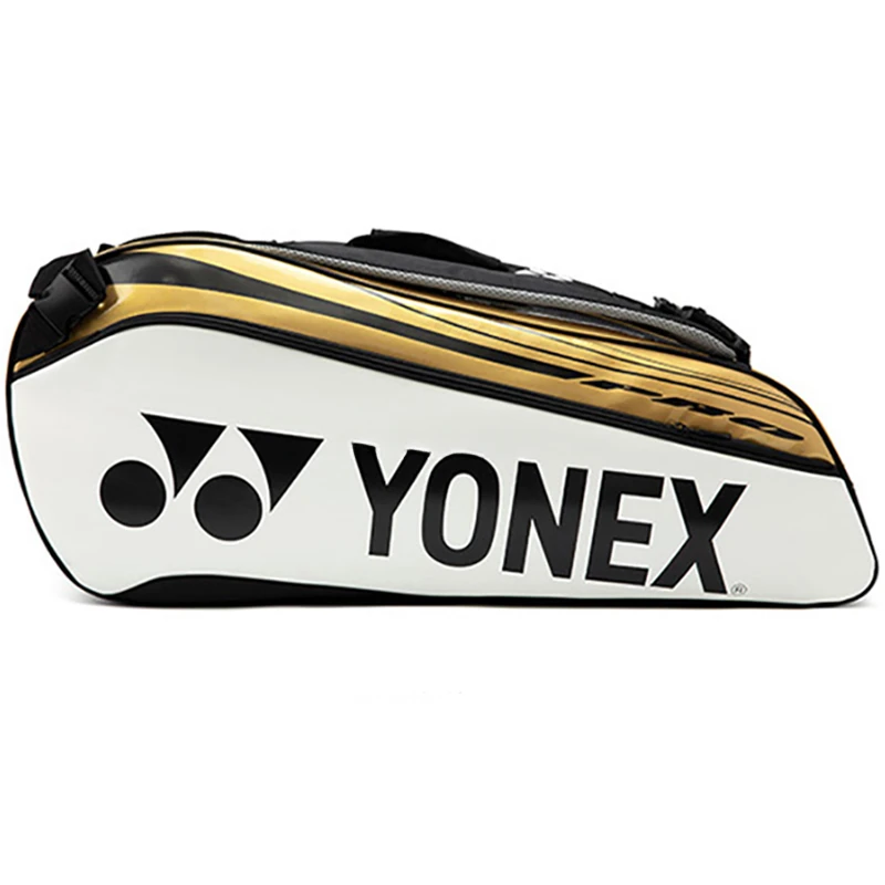 YONEX Genuine Badminton Bag High Quality PU Leather Portable Large Capacity Tennis Backpack Holds Up To 6 Rackets
