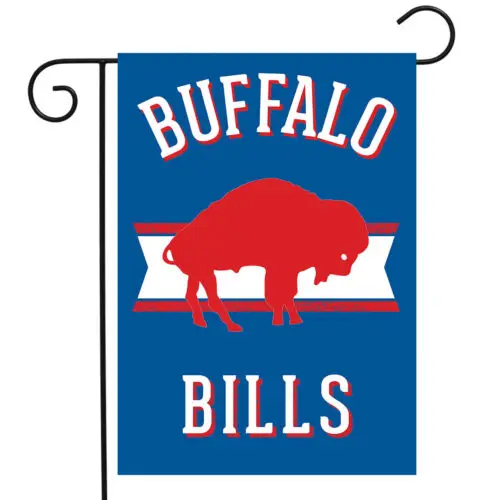 Retro Buffalo Bills Garden Flag Double-Sided  Briarwood Lane