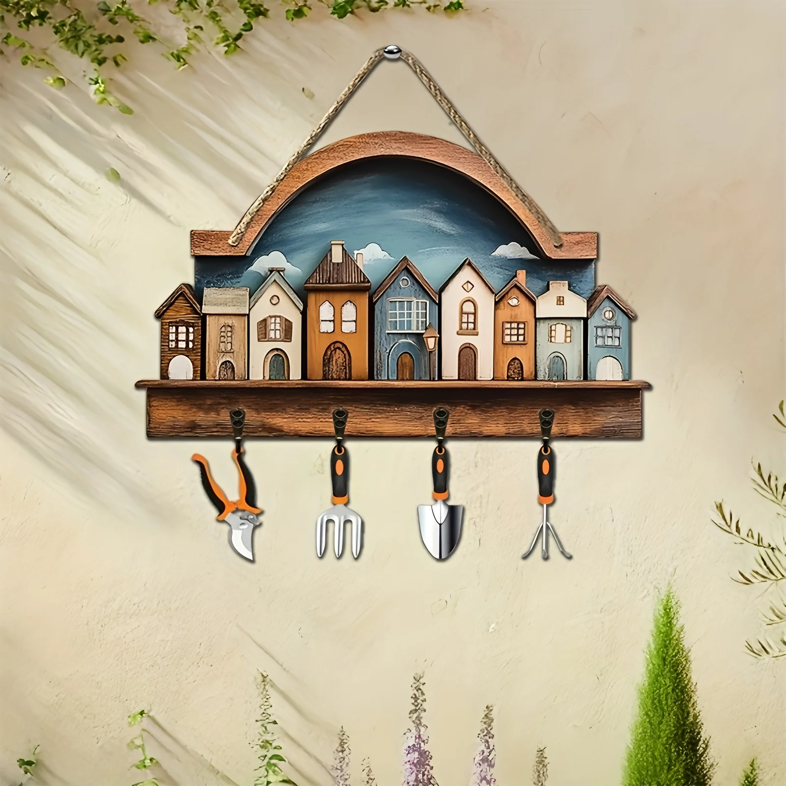 Wooden Wall Key Holder 4