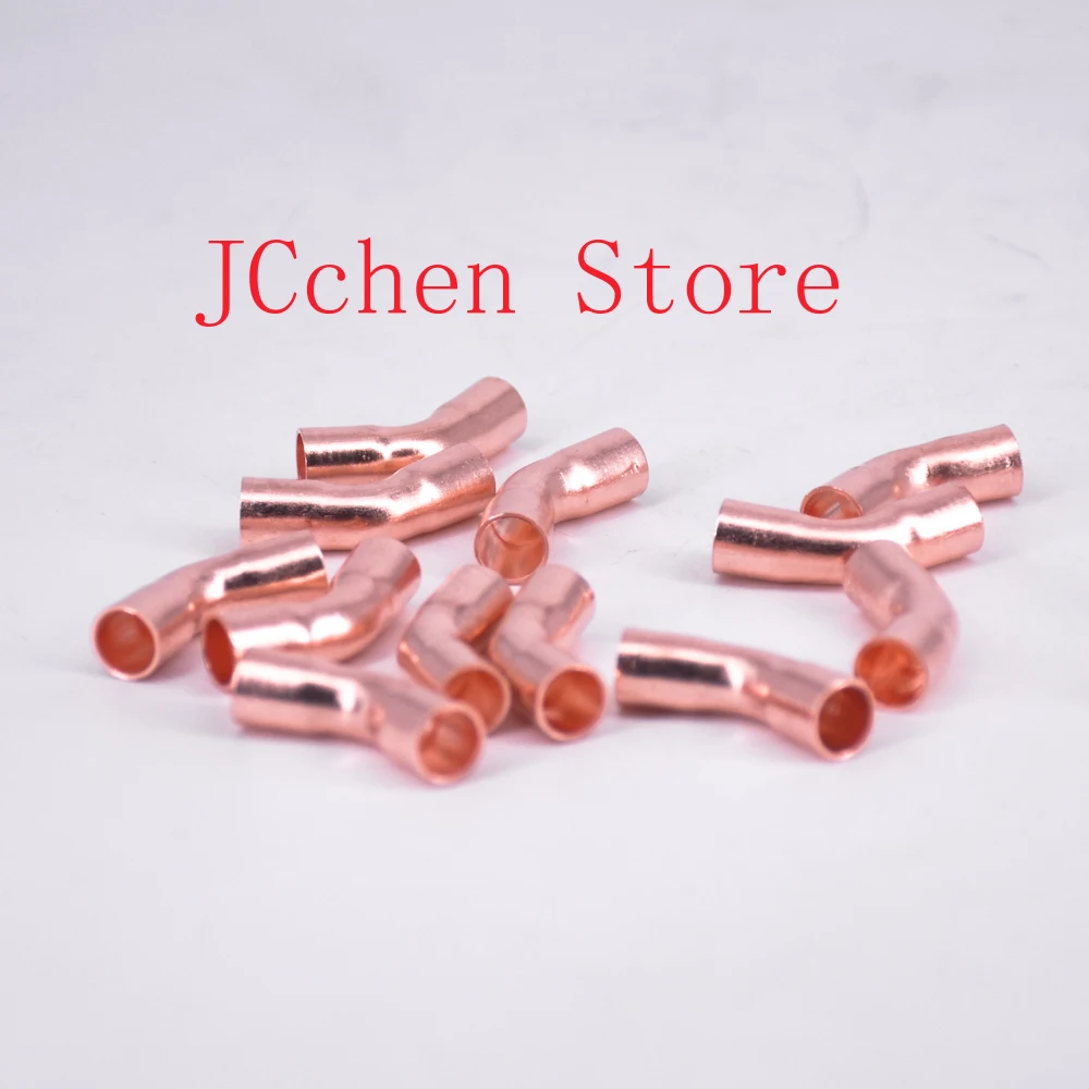 28.6 32 35 38 42 45 50 54mm ID Copper End Feed Solder 45 Degree Elbow Fitting Coupler For Air Condition