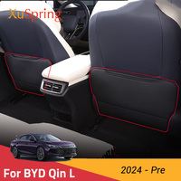 Car Rear Seat Anti-kick Mat Pad Cover Case Cushion Stickers Car-styling 2Pcs/Set For BYD Qin L Pro 2024-Pre