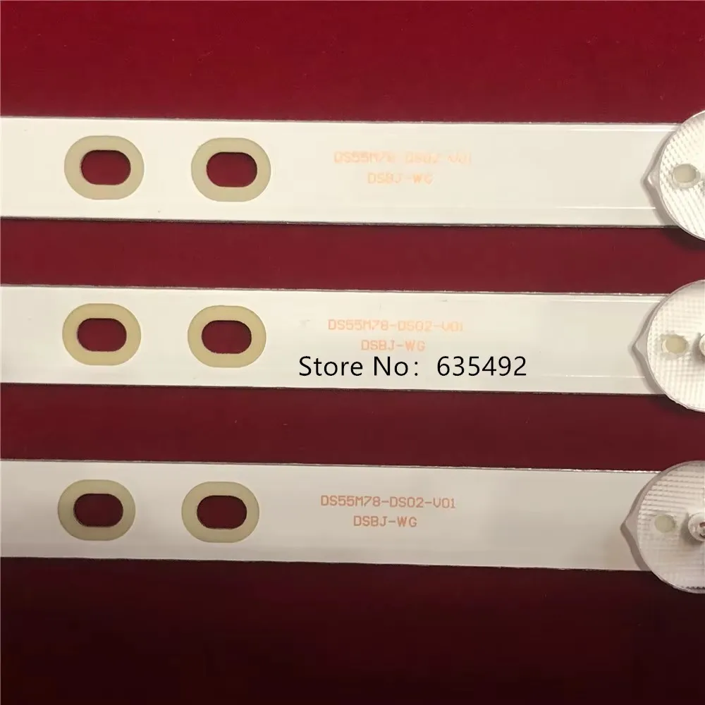 10 шт. светодиодная лента для подсветки для NES0NS 50F570T2 AKAI AKTV505 TI4910DLEDDS C50ANSMT-4K DS50M73-DS07-V01 DSBL-WG 2W2006-DS50M7301-01