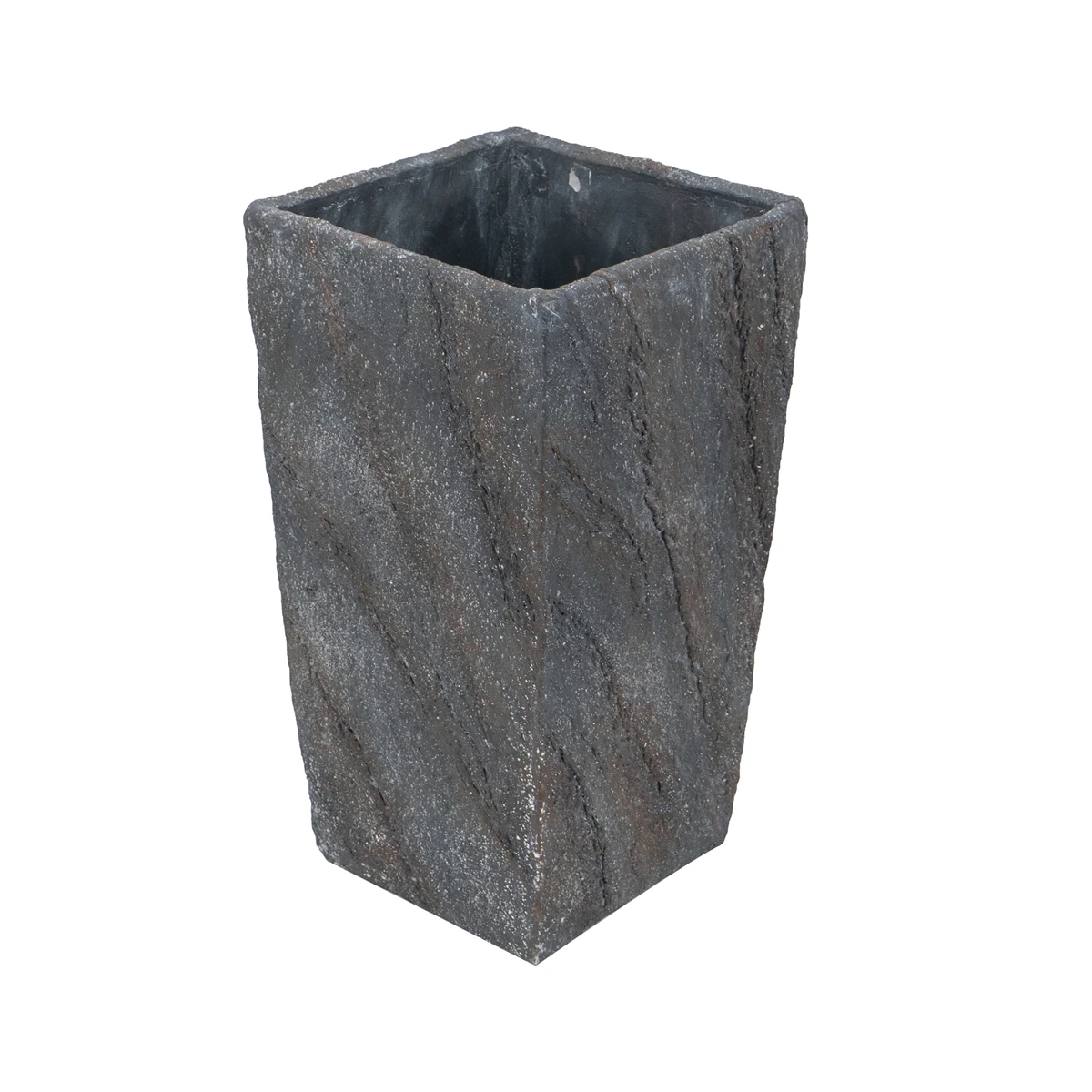 7.5x7.5x15" Cement Planter Small, Indoor Outdoor Garden Functional Decor