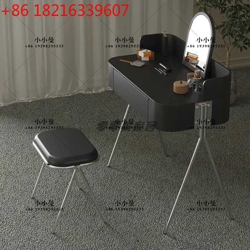 YAO Bedroom Small Apartment Dressing Table Simple and Light Luxury Bedside Makeup Table with Drawer Storage Furniture