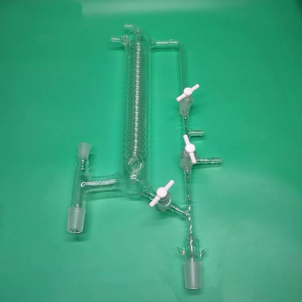 Extractive Rectification adapter for the Distillation Apparatus,Glass Valve,SerpentineShape,5521,Distillation Tower