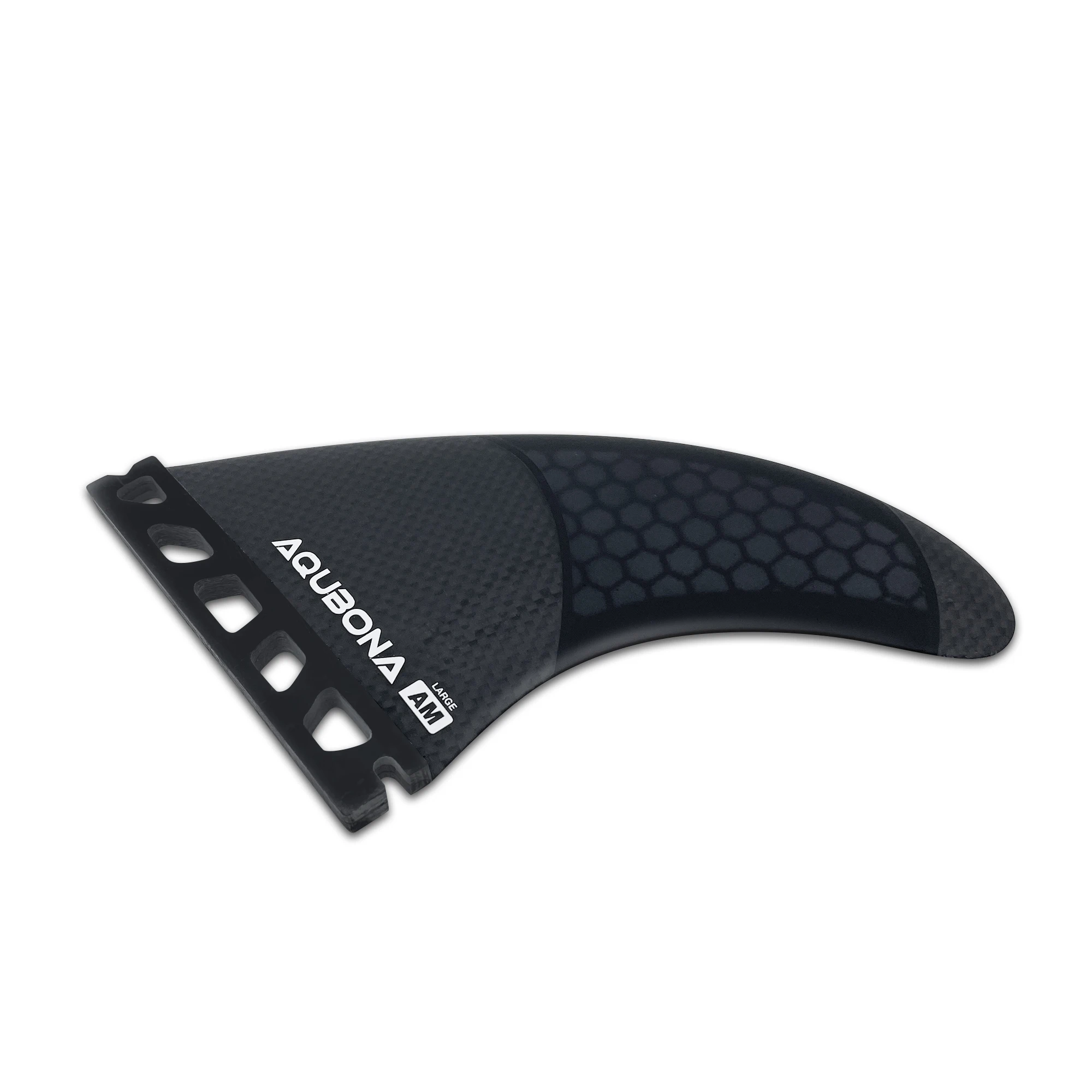 Single/Dual II Tab Surfing Fins - Tri Fins Set Honeycomb Fiberglass & Carbon S/M/L Size - Come with Fin Key Screws and Wax Comb