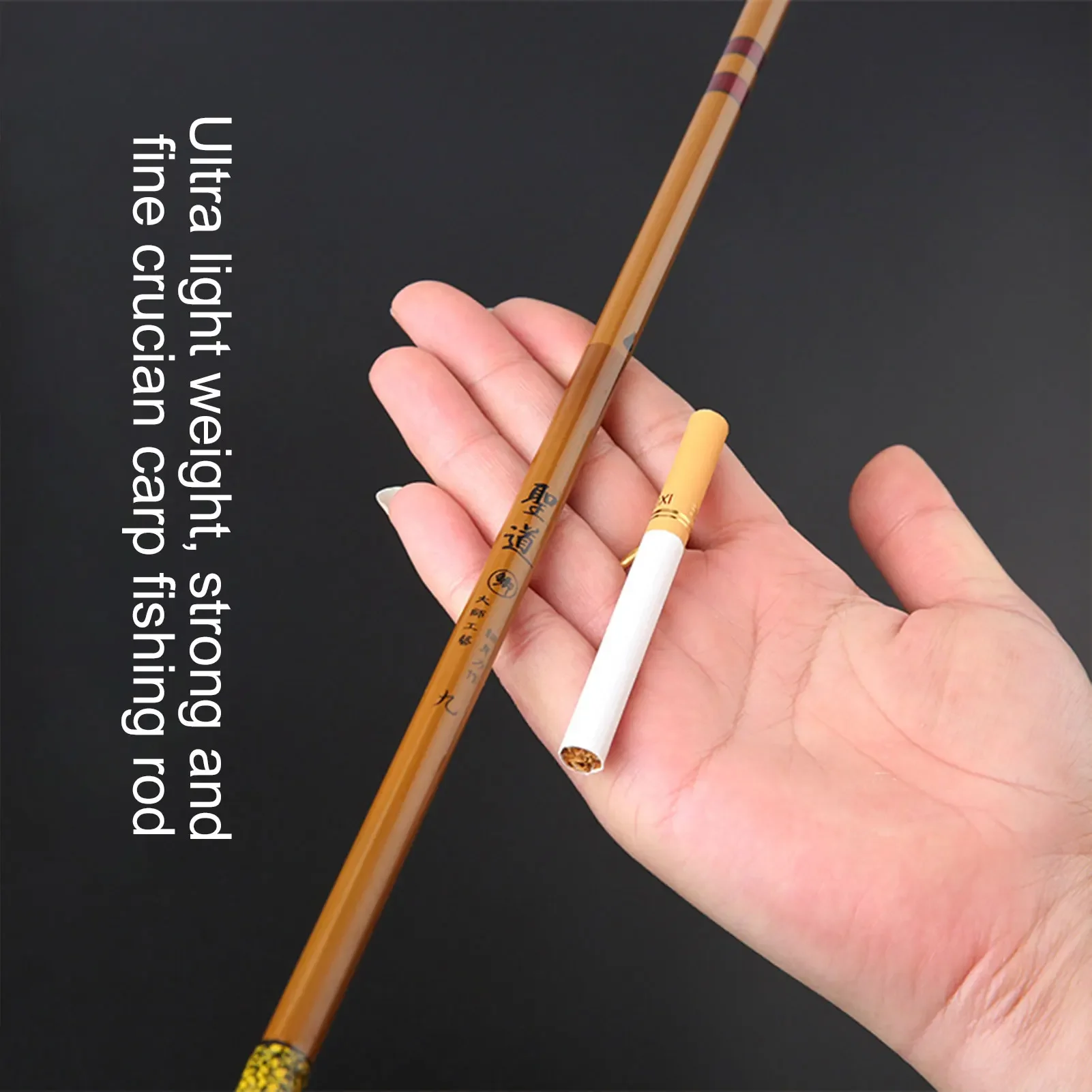 

2.7/3.6/4.5/5.4/6.3M 28 Tune Carp Rod High Carbon Imitation Bamboo Taiwan Fishing Rod Handfeel Ultra Light Hard Fishing Rod