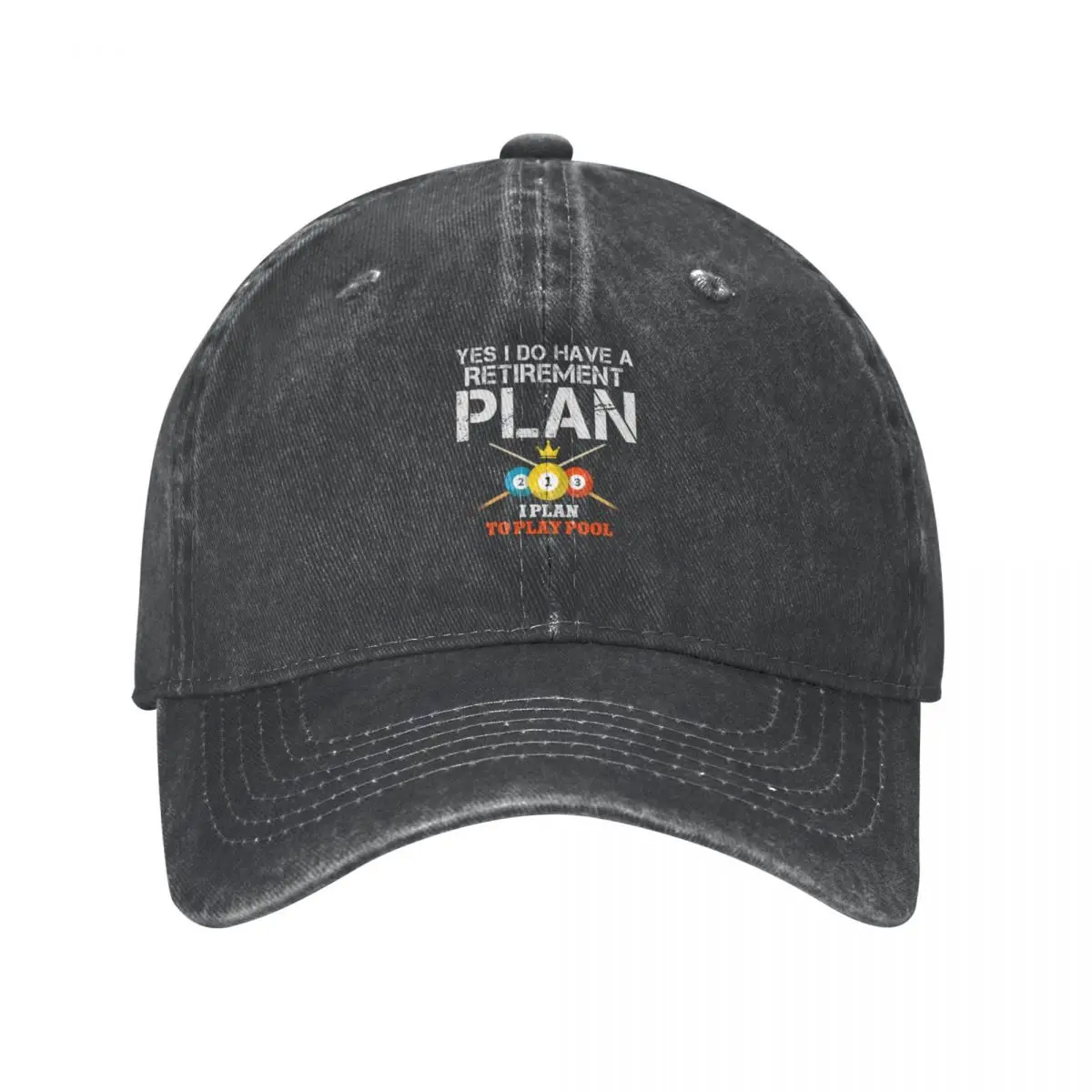 Have Retirement Plan Play Pool Billiards Cowboy Hat Hat Baseball Cap tea Hat Hip Hop fashionable Baseball Men Women's