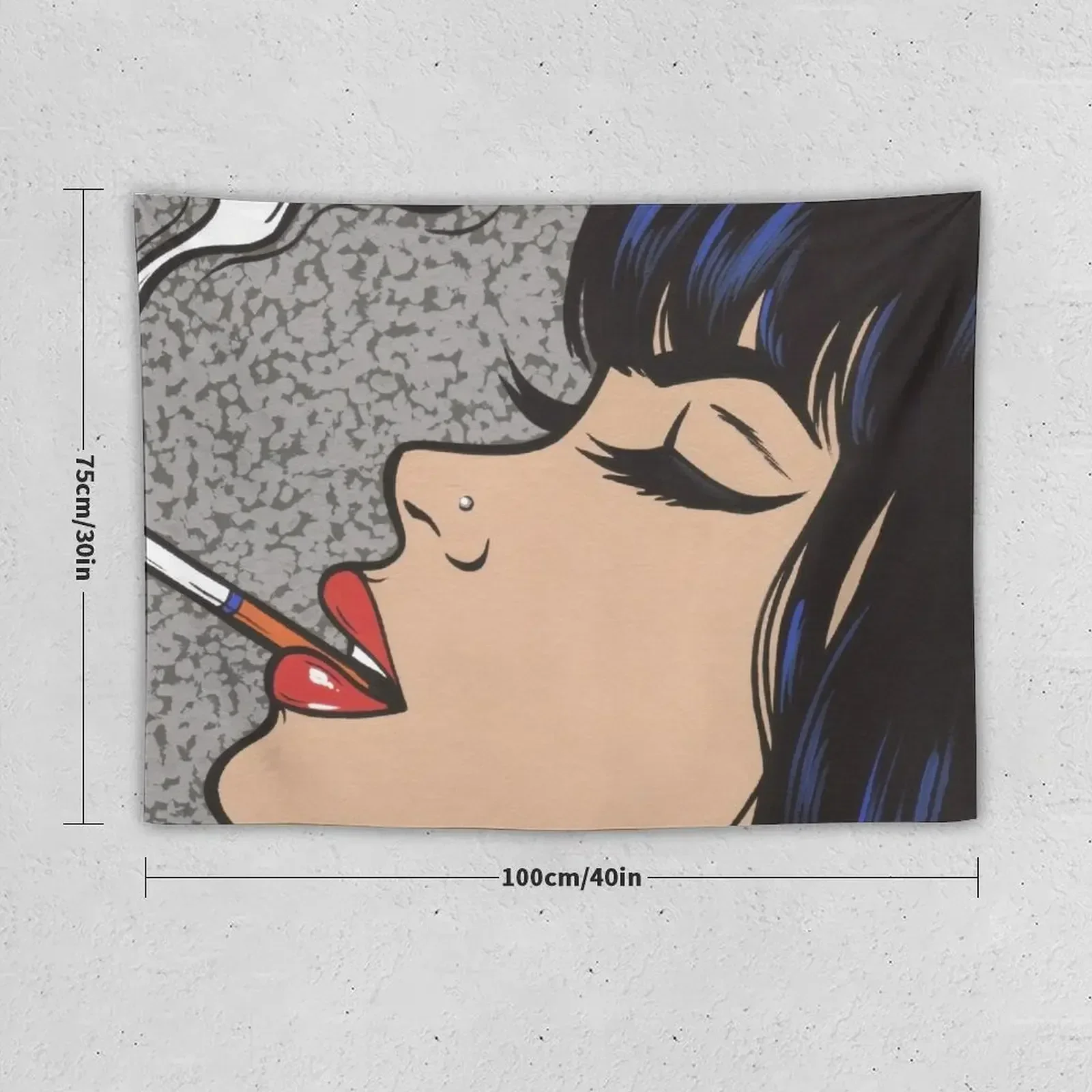 Smoking Comic Pop Art Girl Tapestry Bedrooms Decorations Home Decoration Accessories Tapestry