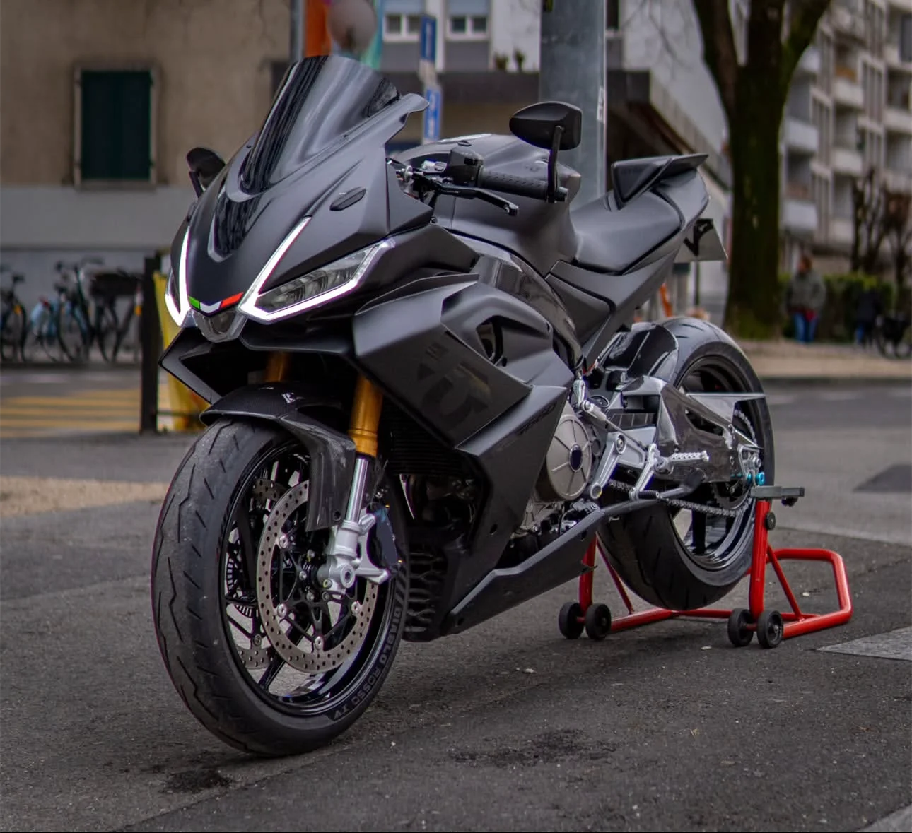 NUOVI Kit Carene in ABS Compatibili con Aprilia RS660 2020 2021 2022 2023 Set Carrozzeria Personalizzato Nero