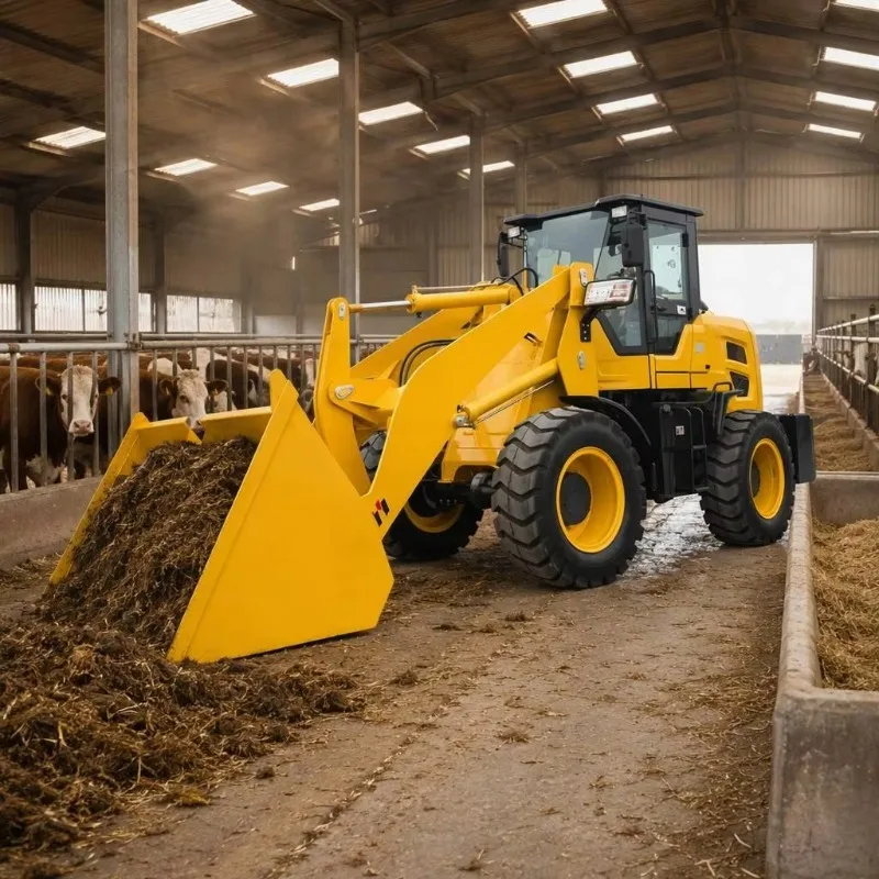 Agricultural Wheel loader 4WD Articulated Chassis With Bearing & Gearbox Low Fuel Consumption For Rough Terrain