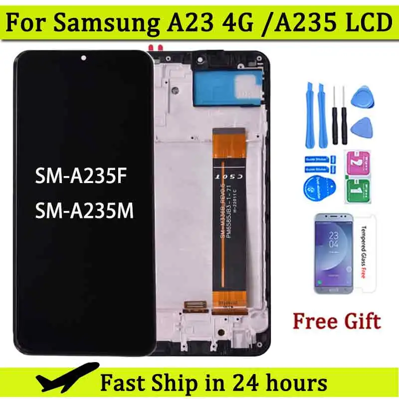 

6,6 ''для Samsung A23 A235 A235M SM-A235F/DS ЖК-дисплей, сенсорный экран, дигитайзер в сборе для Samsung A235F LCD