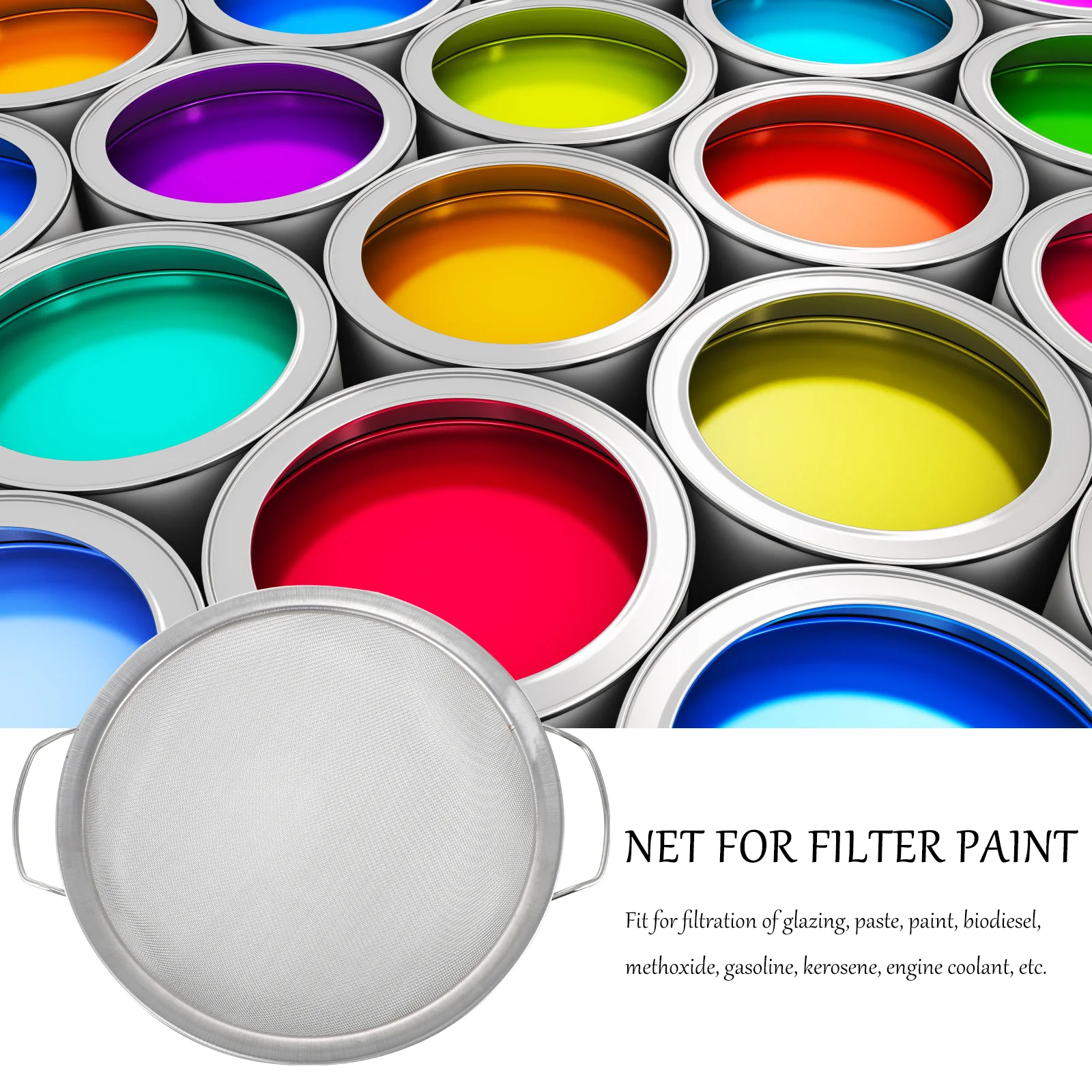 Stainless Steel Paint Strainer Reusable Paint Filter For Oil Paint Emulsion