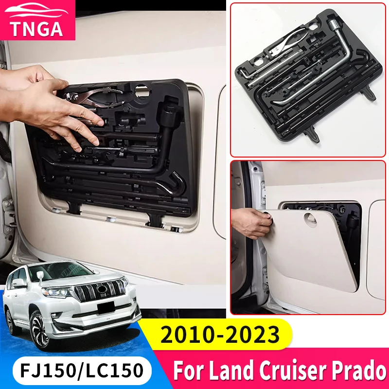 For 2010-2023 Toyota Land Cruiser Prado 150 Tailgate Trunk Emergency Toolbox LC150 Interior Upgraded Accessories Modification